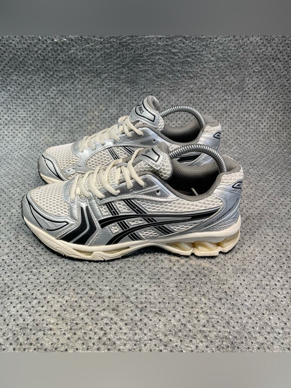 Asics Gel-Kayano 14 Jjjjound Silver Black Mesh Shoes Size 8.5 Women’s 7 Men’s